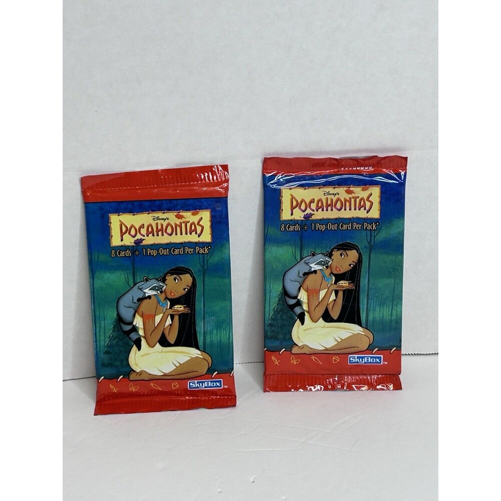 1995 DISNEY POCAHONTAS TRADING CARDS 2 PACK LOT NEW SKYBOX SEALED